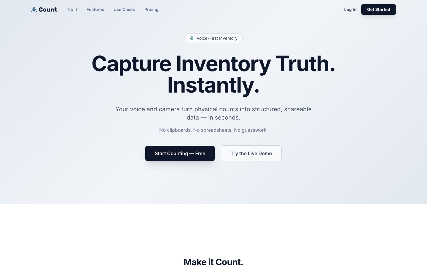 ACount.app homepage