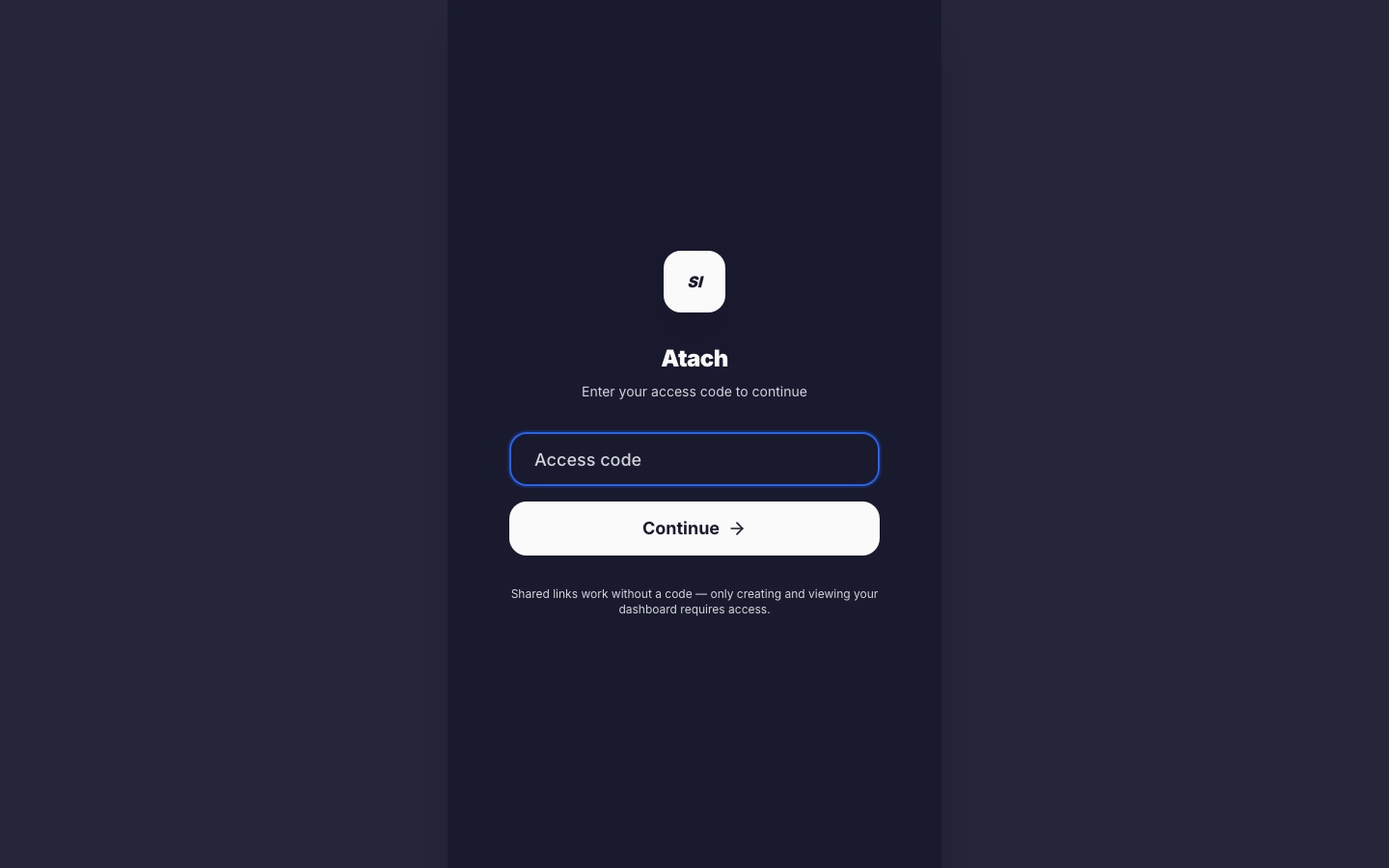 Atach homepage